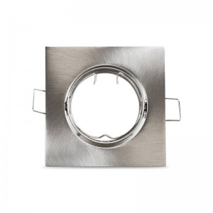 Aro downlight encastrável quadrado basculante para lâmpada GU10 / GU5.3