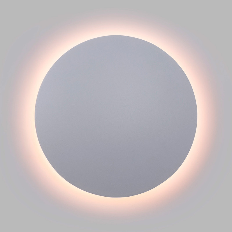Candeeiro de parede LED branco circular "Eclipsis" 18W - 3000K - CRI90 - Controlador KeGu - IP20.