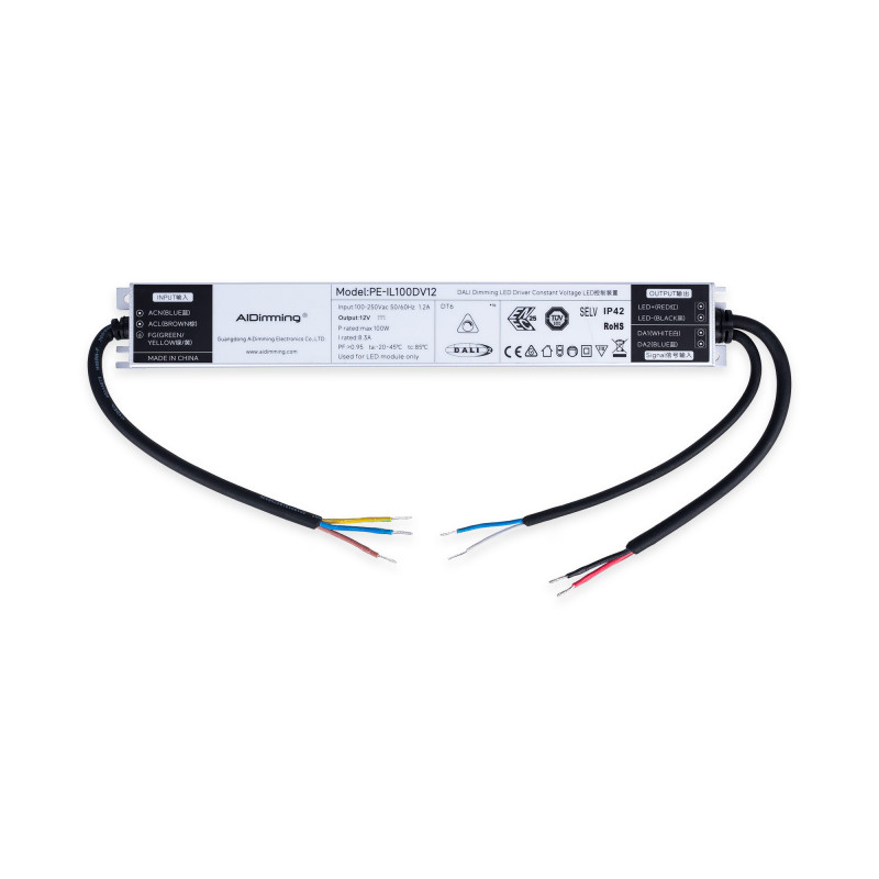 Fonte de alimentação regulável DALI DT6 - 12V DC - 8.3A - 100W