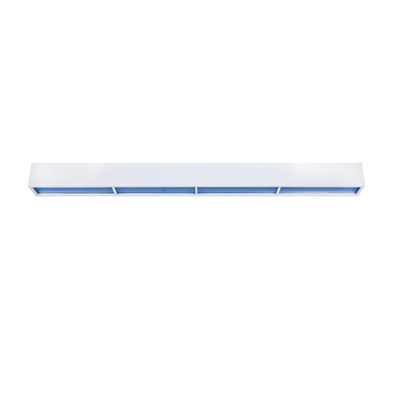 Candeeiro linear suspenso - efeito céu azul
