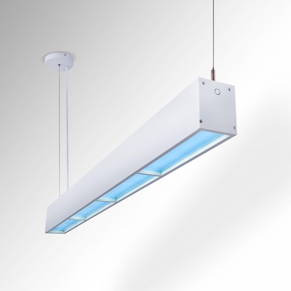 Luminária pendente linear "Blue Skylight" SMART - CCT - Efeito céu - 48W - UGR16