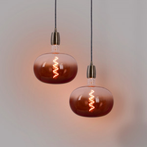 Lâmpada de design LED decorativa na cor marrom