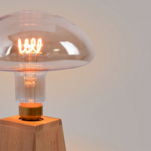 Lâmpada decorativa em forma de cogumelo filamento visível  - E27 - Regulável - 4W - 1800K