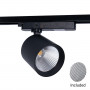 Projetor LED para carril monofásico CCT - 40W - CRI 90 - Driver KGP - Preto