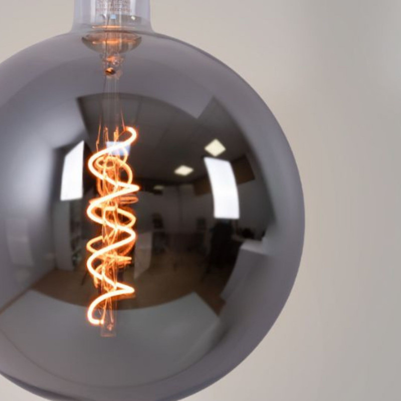 Lâmpada decorativa globo com filamento dourado e  pintura esfumada Lâmpada decorativa globo com filamento dourado e  pintura esfumada