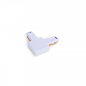 Conector rígido  branco para trilho monofásico em PVC