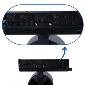 Interruptor instalado para mudança de temperatura da luz