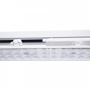 Projetor LED linear direcional para carril trifásico 40W - CCT - CRI90 - Driver KGP -Branco