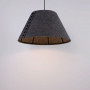 Inovadora luminária suspensa acústica abajur cinzento