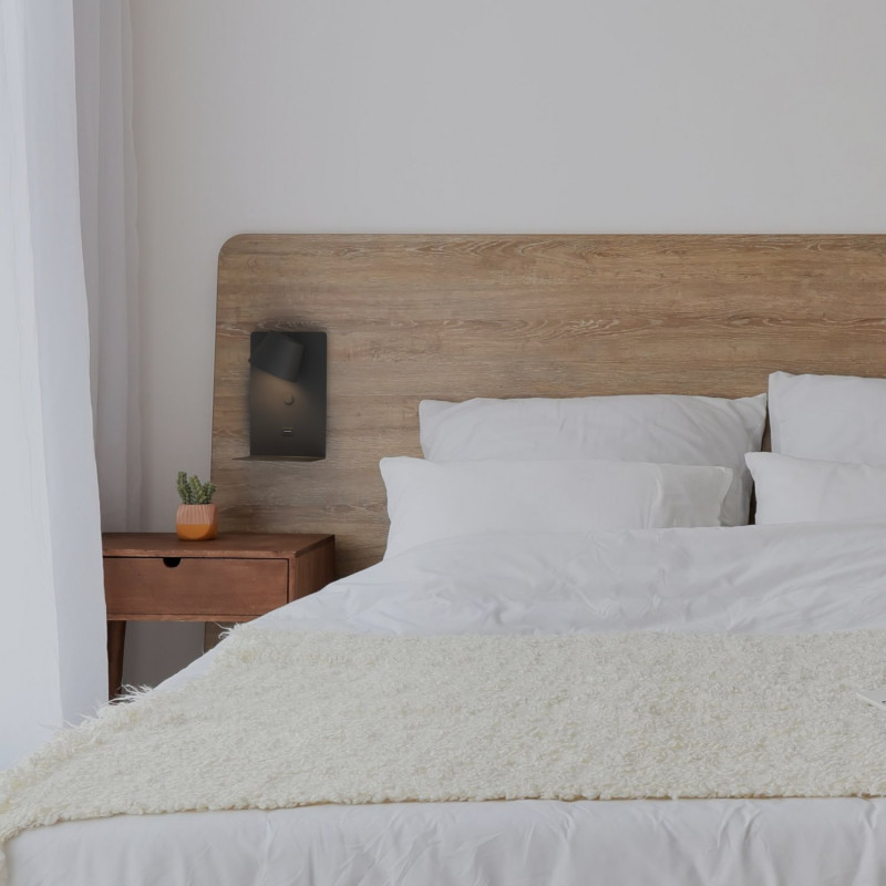 Aplique de parede com foco orientável Aplique de parede com foco orientável