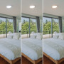 Plafon LED CCT branco para decoração de dormitórios
