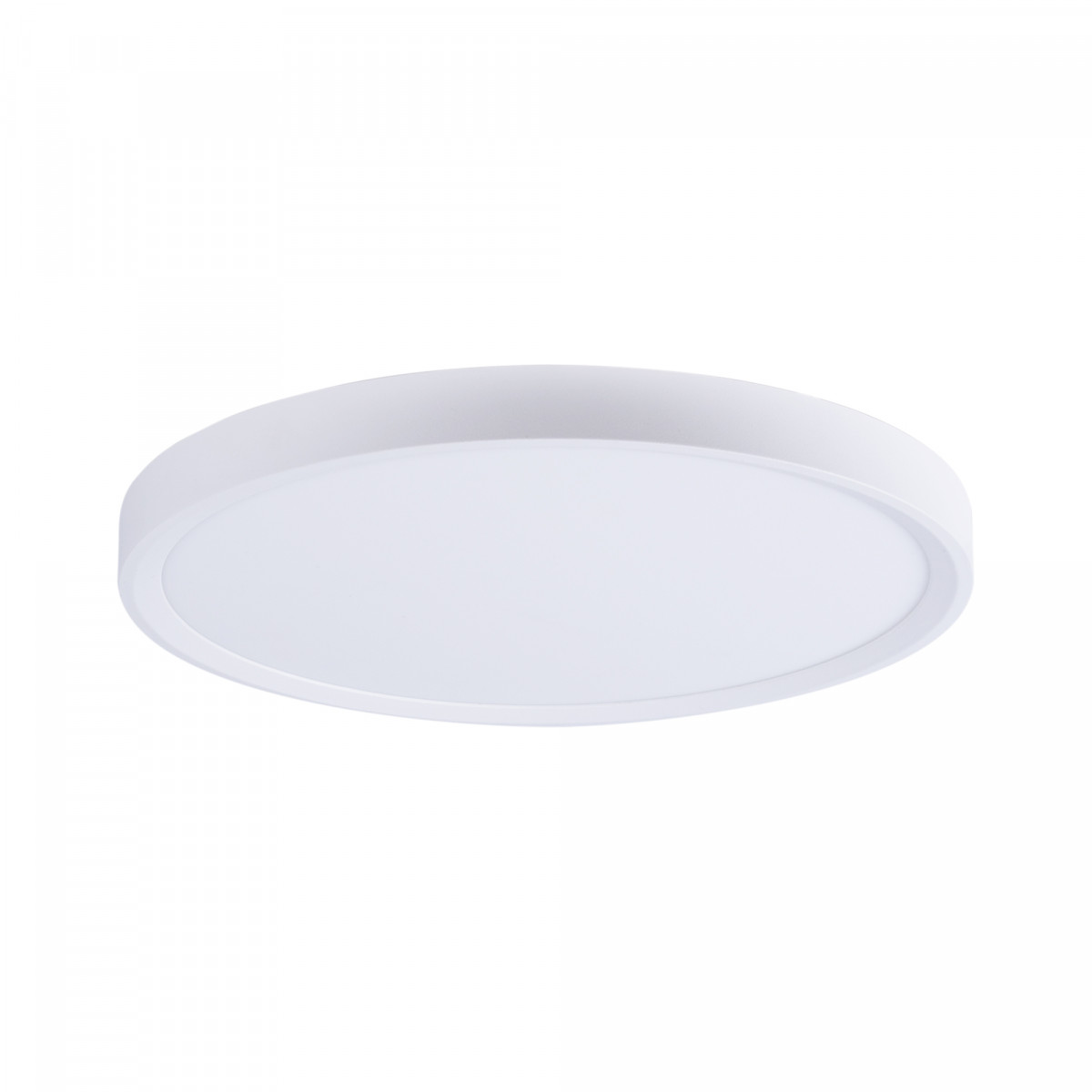 Plafon LED CCT branco com acabamento na cor branca