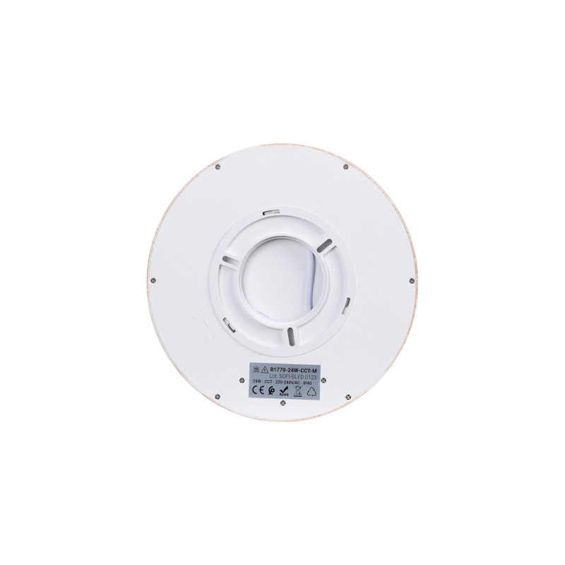 Plafón LED redondo CCT  com difusor branco