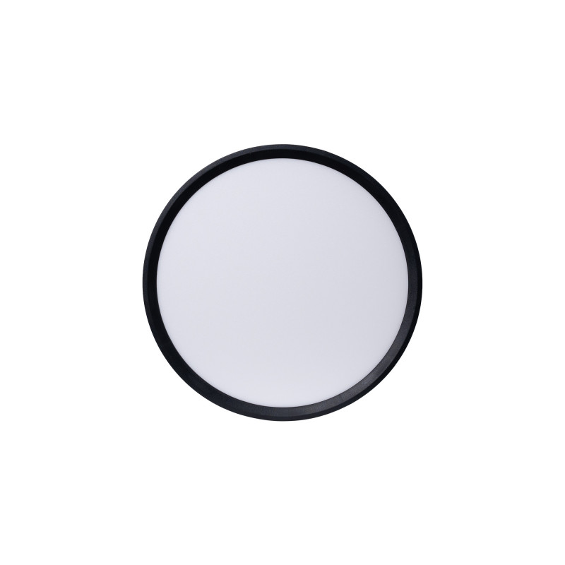 Plafon LED de teto moldura preta  design redondo Plafon LED de teto moldura preta  design redondo