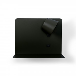 Pack x 2 - Aplique de parede para leitura com porta USB "BASKOP" - 6W - Design horizontal - Preto