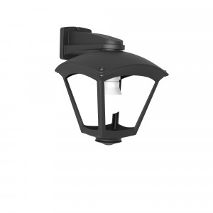 Aplique de parede exterior farol FUMAGALLI "Nardo/Roby" - 1 x E27 - 8,5W CCT - cor preta