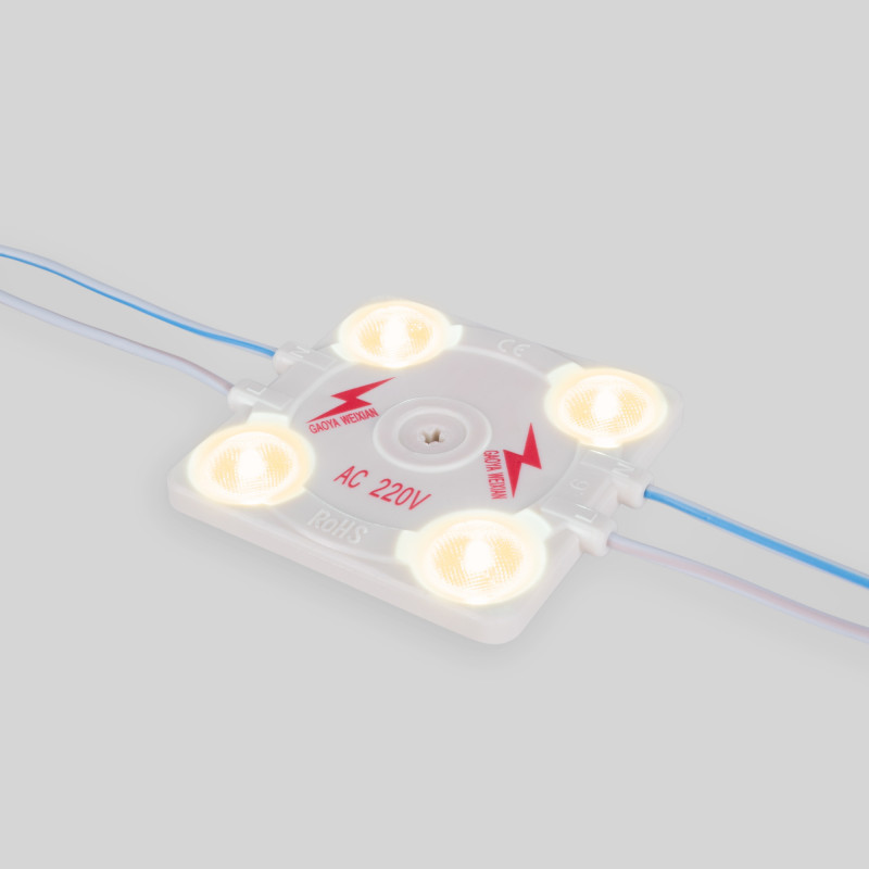 Pastilha LED com 4 luzes LED Pastilha LED com 4 luzes LED