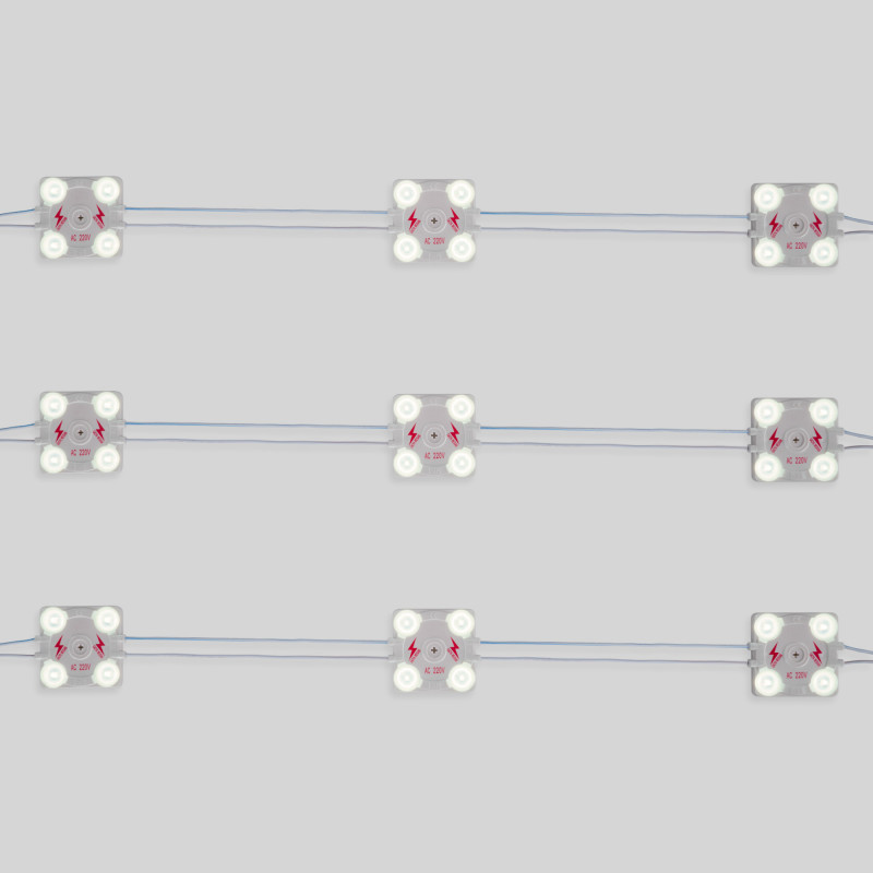 Módulo com pastilhas LED  quadradas para sinalética Módulo com pastilhas LED  quadradas para sinalética