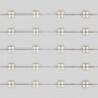 Módulo com pastilhas LED  quadradas para iluminação de letreiros - 2W - 12V - IP65 - 160º - 3000K
