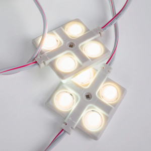Módulo LED quadrado para reclamos luminosos - 2W - 12V - IP65 - 160º - 3000K