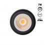 Módulo LED 7W para aro downlight MR16/GU10 - Regulável por TRIAC - 45º - CRI 90