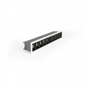 Foco linear LED branco de encastrar 20W - UGR18 - CRI90 - Chip OSRAM