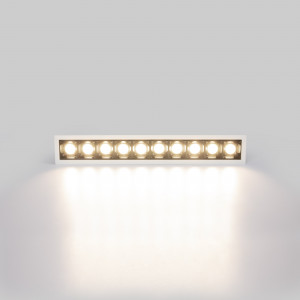 Foco downlight LED retangular de cor branca para residências, salas de exposições, etc.