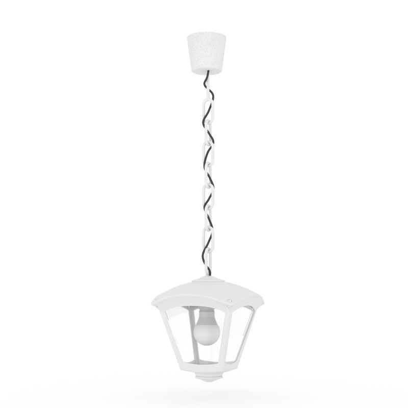 Candeeiro de exterior suspenso FUMAGALLI "Sicar/Roby" - 1 x E27 - 8,5W CCT - cor branco