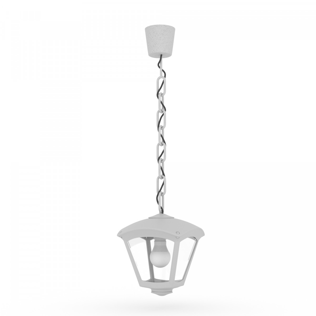 Candeeiro de exterior suspenso FUMAGALLI "Sicar/Roby" - 1 x E27 - 8,5W CCT - cor cinzenta