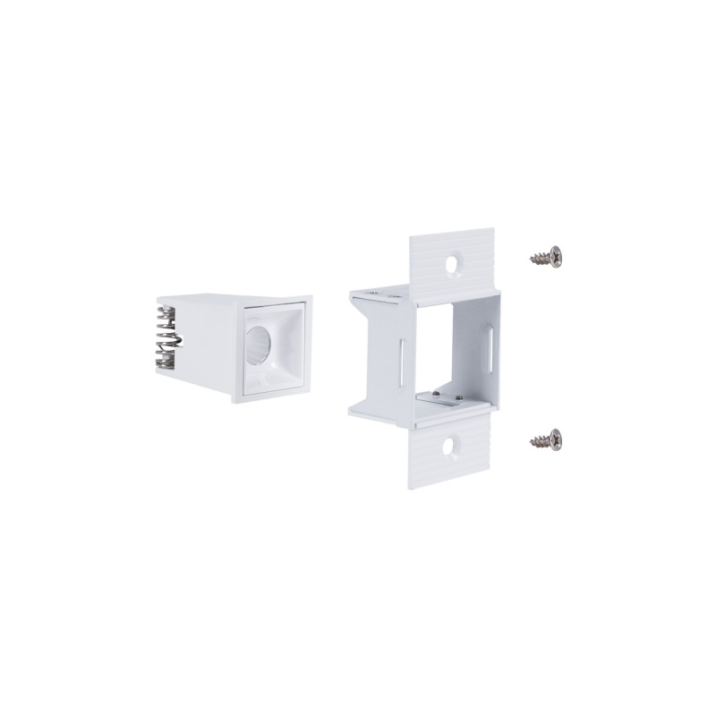 Foco linear LED para integração em gesso cartonado - 2W - UGR18 - CRI90 - Branco