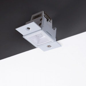 Foco linear LED para integração em gesso cartonado - 2W - UGR18 - CRI90 - Branco