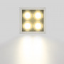 Downlight LED de embutir com 4 focos de 8W