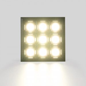 Luminária LED de embutir de 18W  design quadrado para museus e galerias de artes