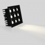 Downlight LED quadrado de encastrar 18W - 9 focos - UGR18 - CRI90 - Chip OSRAM - Branco