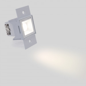 Foco linear LED para integração em gesso cartonado - 2W - UGR18 - CRI90 - Branco
