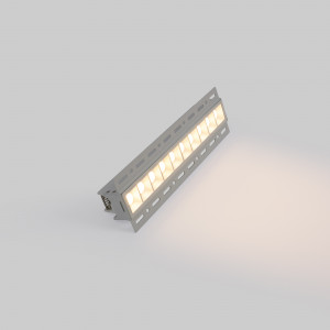 Foco linear LED para integração em gesso cartonado - 20W - UGR18 - CRI90 - Branco