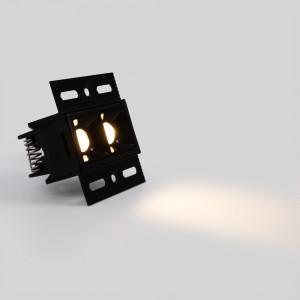 Luminária LED para inserir em placas de gesso cartonado.