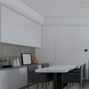 Foco downlight  trimless para incorporar em placas de gesso ou pladur de cozinhas