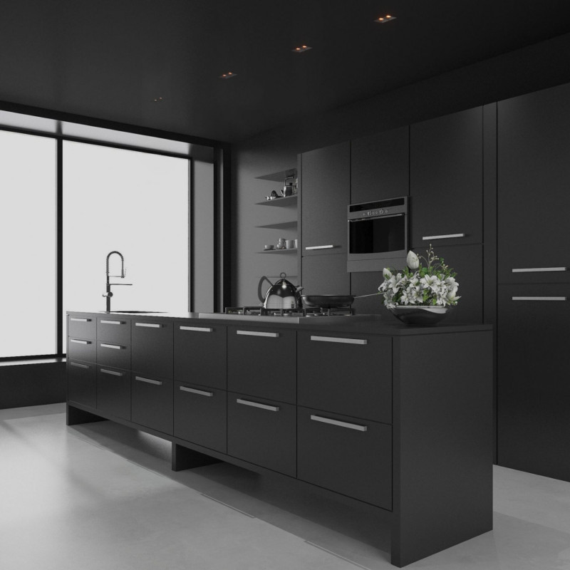 Foco linear LED  trimess para integração em tetos de cozinhas Foco linear LED  trimess para integração em tetos de cozinhas