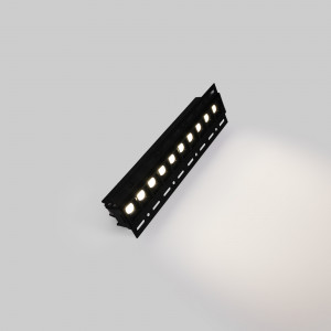 Foco linear LED para integração em gesso cartonado - 20W - UGR18 - CRI90 - Preto