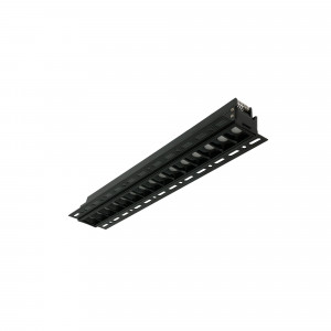 Foco linear LED para integração em gesso cartonado - 30W - UGR18 - CRI90 - Preto