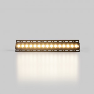 Luminária linear LED para integração em placas de gesso cartonado - 30W - UGR18 - CRI90 - Preto - branco quente