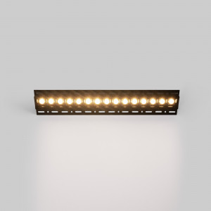 Luminária linear LED integrável em placas de gesso cartonado - 30W - UGR18 - CRI90 - Preto - branco neutro