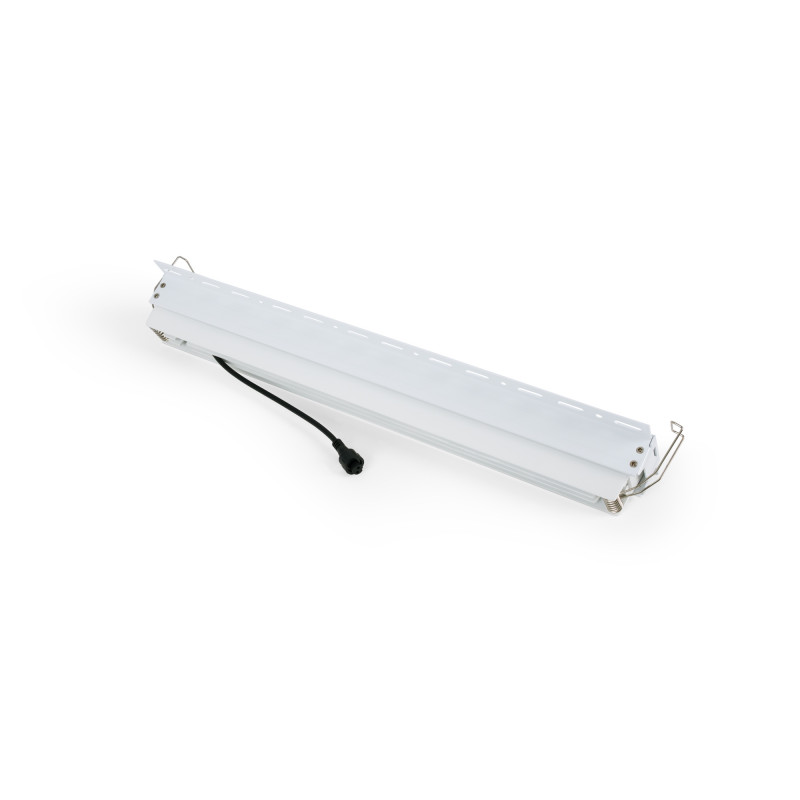 Foco linear LED para integração em gesso cartonado - 30W - UGR18 - CRI90 - Branco