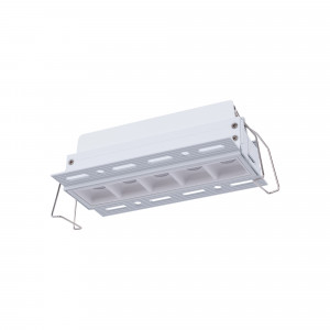 Projetor linear LED trimless para integração em placas de gesso cartonado - 12W - UGR18 - CRI90 - Branco