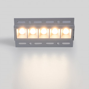 Foco linear LED para integração em gesso cartonado - 12W - UGR18 - CRI90 - Branco