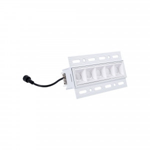 Foco linear LED para integração em gesso cartonado - 12W - UGR18 - CRI90 - Branco