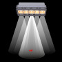 Foco downlight linear LED para integração em gesso cartonado - 12W - UGR18 - CRI90 - Branco