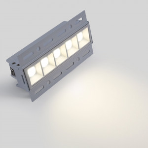 Foco linear LED para integração em gesso cartonado - 12W - UGR18 - CRI90 - Branco