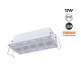 Foco linear LED para integração em gesso cartonado - 12W - UGR18 - CRI90 - Branco